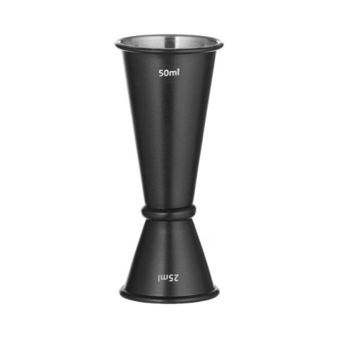 Jigger Miarka Barmańska 25/50 ml Bar Up Czarny Ø45x110mm | HENDI 596654