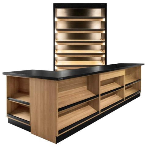 Lada Sklepowa Sprzedażowa Dąb Amerykański 3600x600x870mm | MPP001114