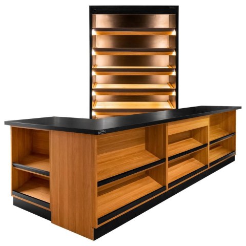 Lada Sklepowa Sprzedażowa Dąb Kraft 3600x600x870mm | MPP000216