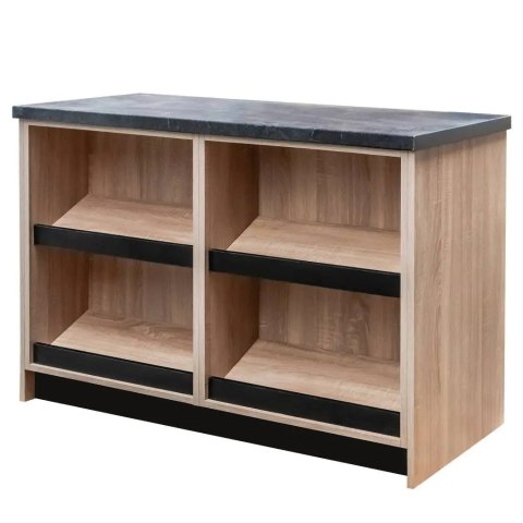 Lada Sklepowa Sprzedażowa Dąb Sonoma 1250x600x900mm | MPP000588