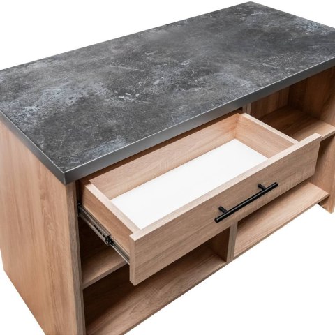 Lada Sklepowa Sprzedażowa Dąb Sonoma 1250x600x900mm | MPP000588