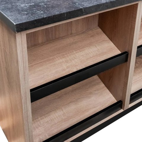 Lada Sklepowa Sprzedażowa Dąb Sonoma 1250x600x900mm | MPP000588