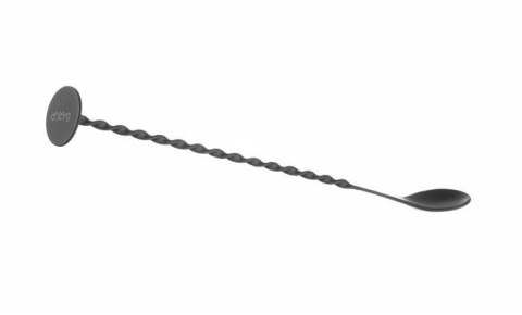 Łyżka Barmańska z Muddlerem Bar Up Czarny 280x35mm | HENDI 596586