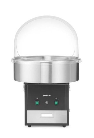 Maszyna do Waty Cukrowej Czarna z Kopułą Na Festyn Profesjonalna Hendi 282816 | 282816K