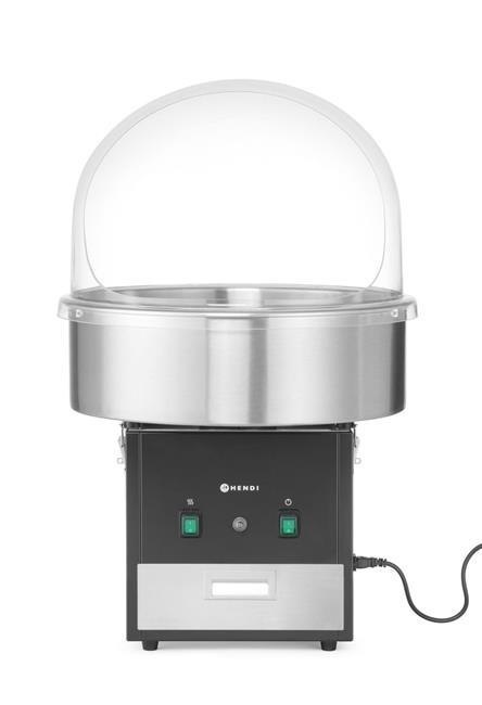 Maszyna do Waty Cukrowej Czarna z Kopułą Na Festyn Profesjonalna Hendi 282816 | 282816K
