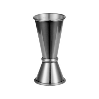 Miarka Barmańska Dwustronna Jigger Czarna 0,025-0,05l | STALGAST 474307