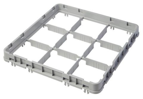 Nadstawka do Koszy Half Drop 500x500 Szara Model E2 16 Przegródek | CAMBRO 16E2151