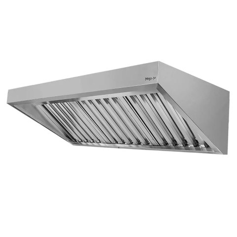 Okap Gastronomiczny Skośny 180x100x50 Stal Nierdzewna | MTP005842