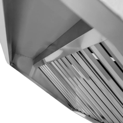 Okap Gastronomiczny Skośny 180x100x50 Stal Nierdzewna | MTP005842