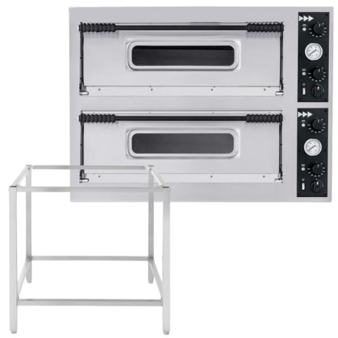 Piec do Pizzy Prismafood Basic Xl44 2-Komorowy 400V 12kW z Podstawą | HENDI 1F010205227169