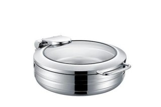 Podgrzewacz Indukcyjny Okrągły 6 L ze Szklaną Pokrywą Deluxe Eco | FINE DINE 204863