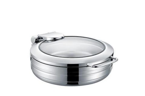 Podgrzewacz Indukcyjny Okrągły 6 L ze Szklaną Pokrywą Deluxe Eco | FINE DINE 204863