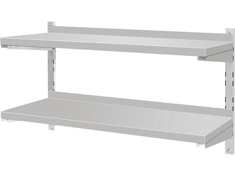 Półka Wisząca Podwójna Nierdzewna 1200x300x350mm | YATO YG-08947