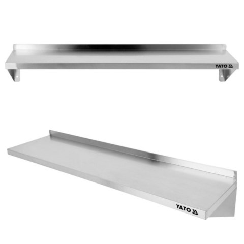 Półka Wisząca Przestawna Pojedyncza Nierdzewna 1200x300x180mm | YATO YG-09041