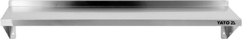 Półka Wisząca Przestawna Pojedyncza Nierdzewna 1200x300x180mm | YATO YG-09041