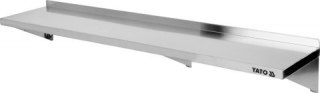 Półka Wisząca Przestawna Pojedyncza Nierdzewna 1500x300x180mm | YATO YG-09042