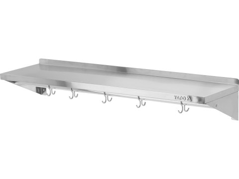 Półka Wisząca z Haczykami Pojedyncza 1500x300x180mm | YATO YG-08938