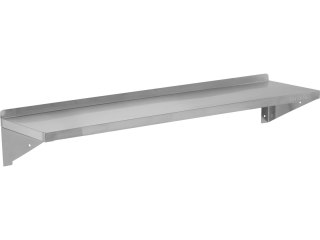 Półka Wisząca z Rantem Pojedyncza Nierdzewna 1500x300x180mm | YATO YG-08932
