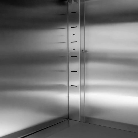 Profesjonalna Szafa Gastronomiczna Nierdzewna 2-Drzwiowa 80x50x180 | MTP001877