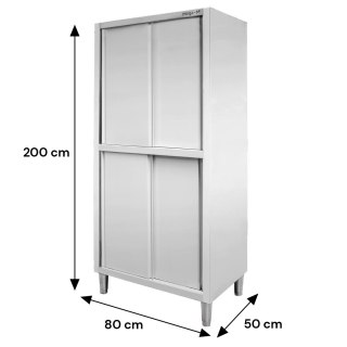 Profesjonalna Szafa Gastronomiczna Przelotowa 4-Drzwiowa 80x50x200cm | MTP001785