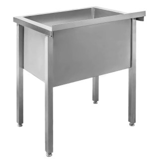 Profesjonalny Basen Zlew Gastronomiczny Jednokomorowy Nierdzewny 70x70x85 | MTP001984