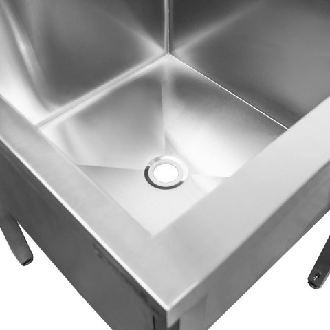 Profesjonalny Basen Zlew Gastronomiczny Jednokomorowy Nierdzewny 70x70x85 | MTP001984