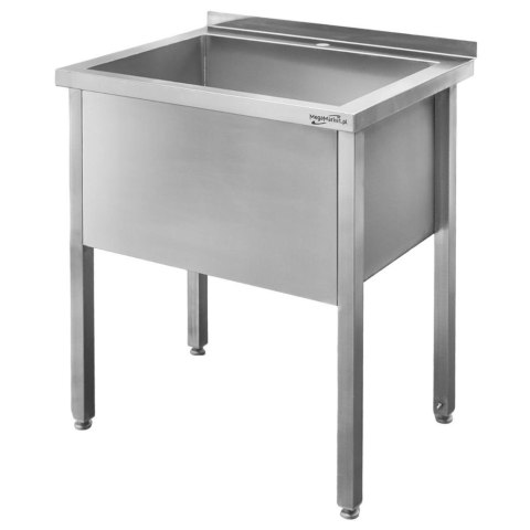 Profesjonalny Basen Zlew Gastronomiczny Jednokomorowy Nierdzewny 70x70x85 | MTP001984