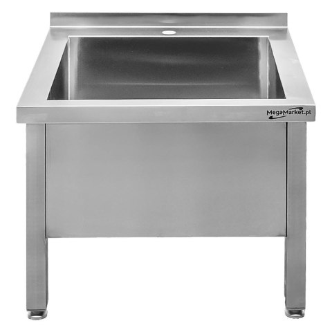 Profesjonalny Basen Zlew Gastronomiczny Nierdzewny Jednokomorowy 60x60x50 | MTP001987