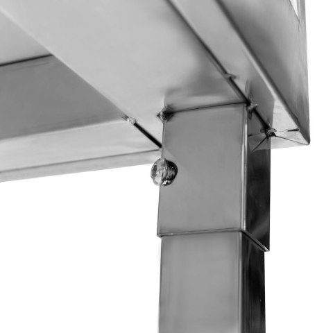 Profesjonalny Stół Gastronomiczny Masarski Nierdzewny z Półką 100x70x85 | MTP001866