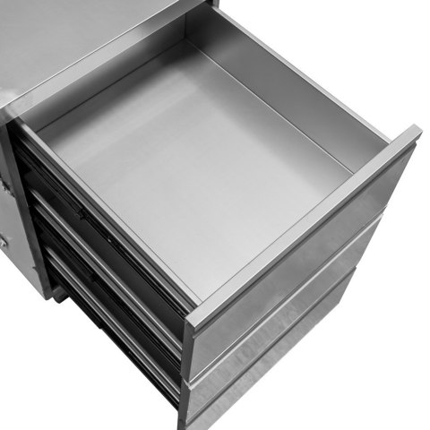 Profesjonalny Stół Gastronomiczny Nierdzewny z Blokiem Szuflad 180x60x85 | MTP001738