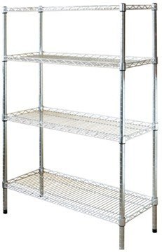 Regał Magazynowy 4-Półkowy Chromowany 900x450x1800mm Wt-90045 | SZRON WT-900450