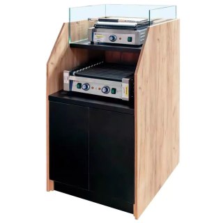 Stanowisko do Hot-Dogów Dąb Kraft 700x800x1430mm | MPP000227