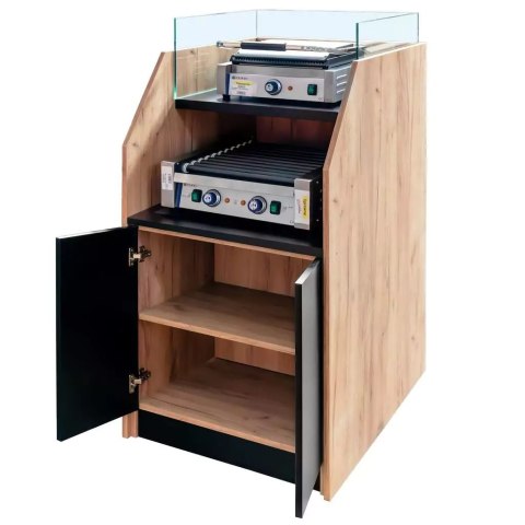 Stanowisko do Hot-Dogów Dąb Kraft 700x800x1430mm | MPP000227