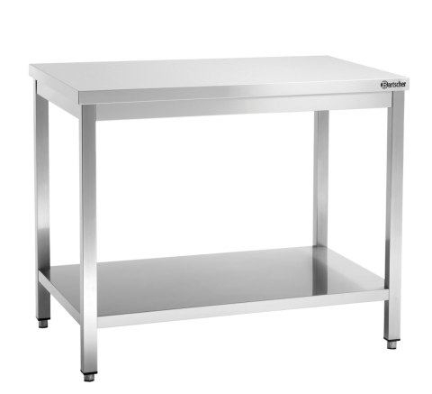 Stół Centralny z Półką Nierdzewny 1000x700x850mm | BARTSCHER 307107
