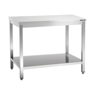 Stół Centralny z Półką Nierdzewny 1300x600x850mm | BARTSCHER 307136