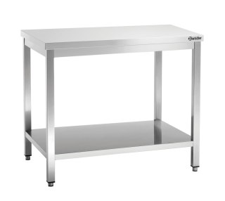 Stół Centralny z Półką Nierdzewny 1300x700x850mm | BARTSCHER 307137