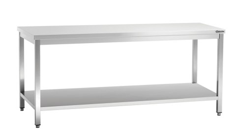 Stół Centralny z Półką Nierdzewny 2000x600x850mm | BARTSCHER 307206