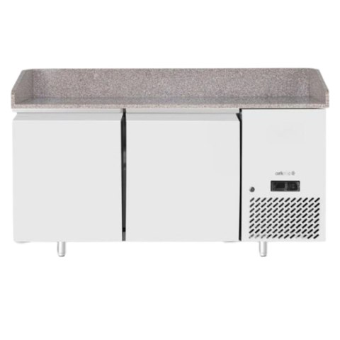 Stół Chłodniczy do Pizzy 2-Drzwiowy z Blatem Granitowym 250l Arktic | HENDI 220245
