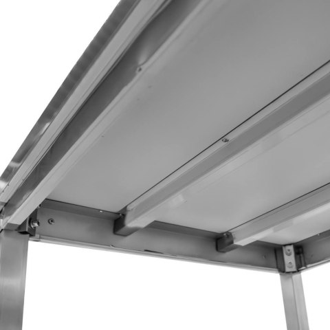 Stół Gastronomiczny Centralny z 2 Półkami 1500x600x850mm | MTP001767