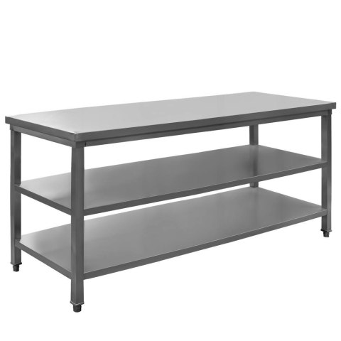 Stół Gastronomiczny Centralny z 2 Półkami 1800x600x850mm | MTP001768