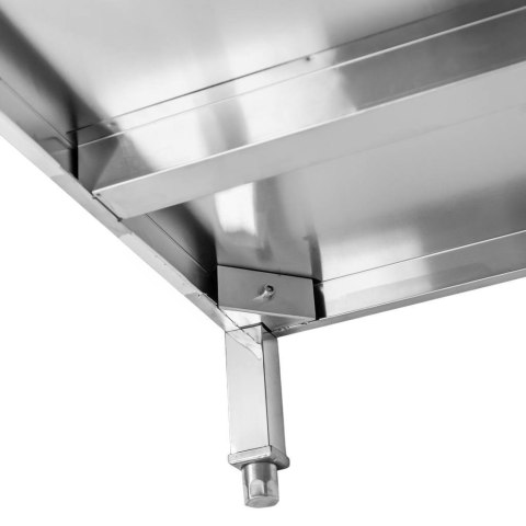 Stół Gastronomiczny Centralny z Półką 1500x600x850mm | MTP003546