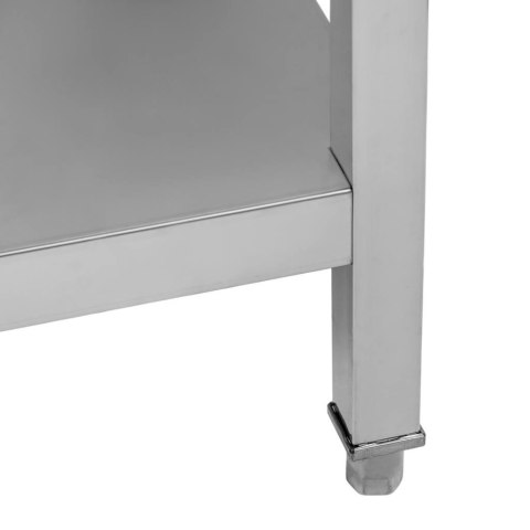 Stół Gastronomiczny Centralny z Półką 1800x700x850mm | MTP005096