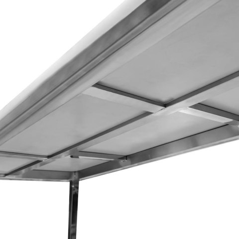 Stół Gastronomiczny Masarski z Płytą Polietylenową 180x70x85cm Nierdzewny | MTP001868