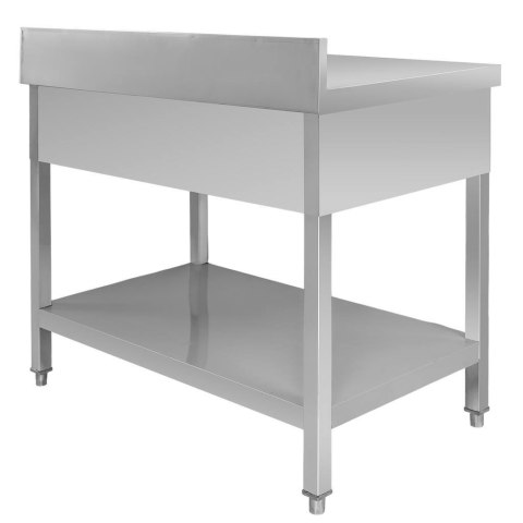 Stół Gastronomiczny Przyścienny z Półką i 3 Szufladami 1000x600x850mm | MTP006941