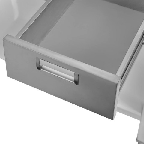 Stół Gastronomiczny Przyścienny z Półką i 3 Szufladami 1000x600x850mm | MTP006941