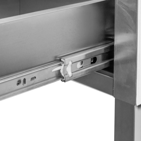 Stół Gastronomiczny Przyścienny z Półką i 3 Szufladami 1000x600x850mm | MTP006941