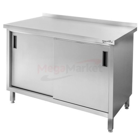 Stół Gastronomiczny Przyścienny z Szafką 1000x600x850mm | MTP005809