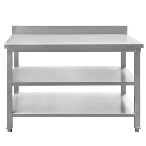 Stół Gastronomiczny Przyścienny z 2 Półkami 1200x600x850mm | MTP001762