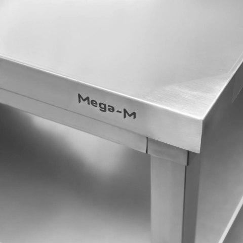 Stół Gastronomiczny Przyścienny z 2 Półkami 1200x600x850mm | MTP001762