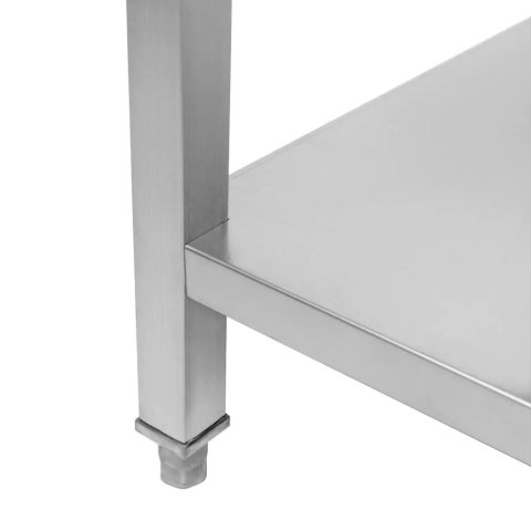 Stół Gastronomiczny Roboczy Narożny z Półką 90x70x85cm Stal Nierdzewna | MTP001687